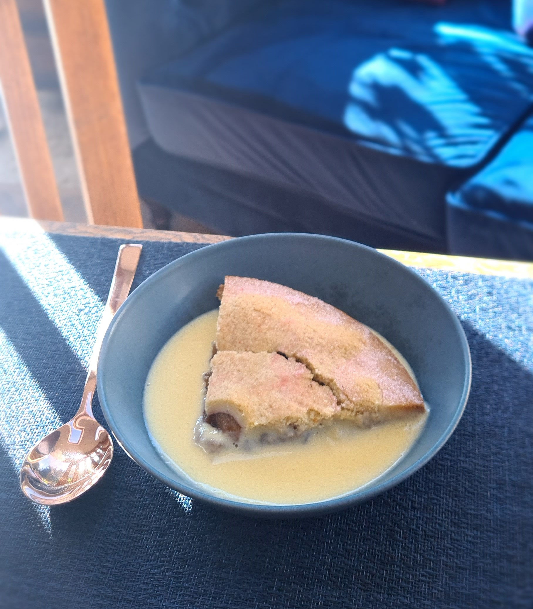 Rhubarb Tart with Custard