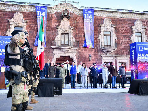 TERE JIMÉNEZ REFUERZA BLINDAJE DEL ESTADO CON 114 NUEVAS PATRULLAS