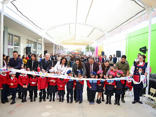 TERE JIMÉNEZ ENTREGÓ OBRAS DE INFRAESTRUCTURA EDUCATIVA EN EL JARDÍN DE NIÑOS VICENTA TRUJILLO
