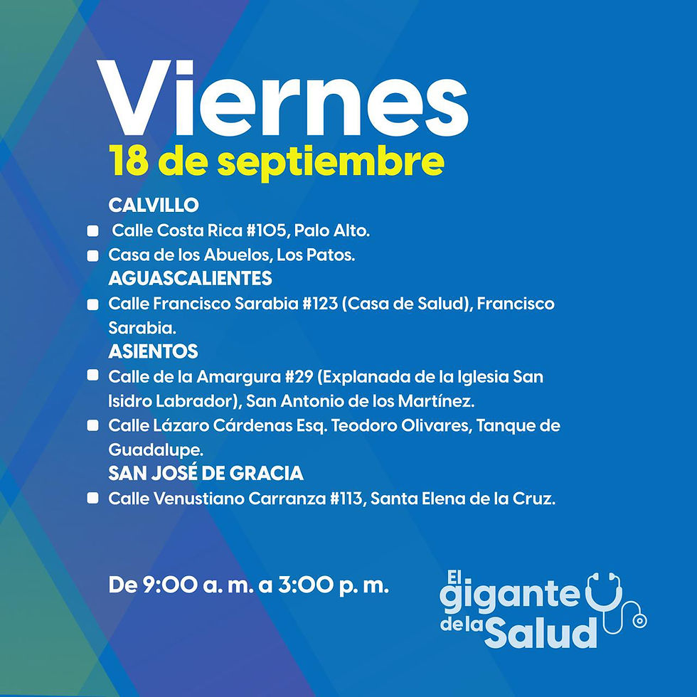 ¡Las Caravanas de la Salud llegan a tu comunidad!