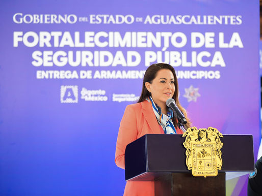TERE JIMÉNEZ FORTALECE LA SEGURIDAD CON ENTREGA DE ARMAMENTO A CORPORACIONES DEL ESTADO