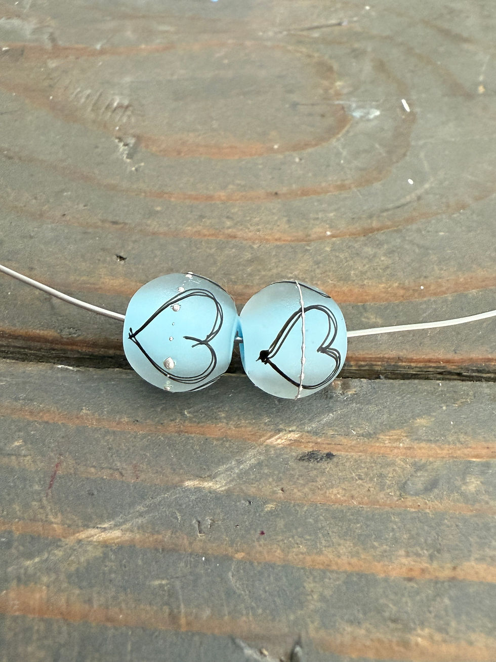 Rain Drop Kisses Silhouette Hearts MTO