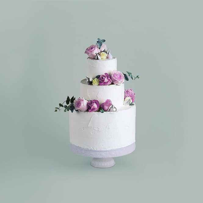 Decorated Cake with Flowers