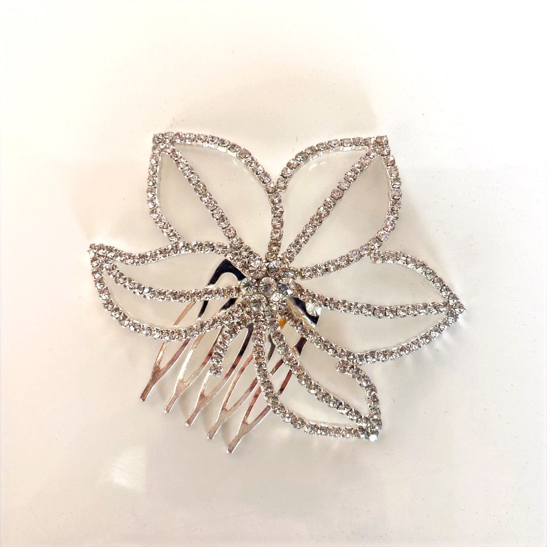 Haarkamm Glam Flower