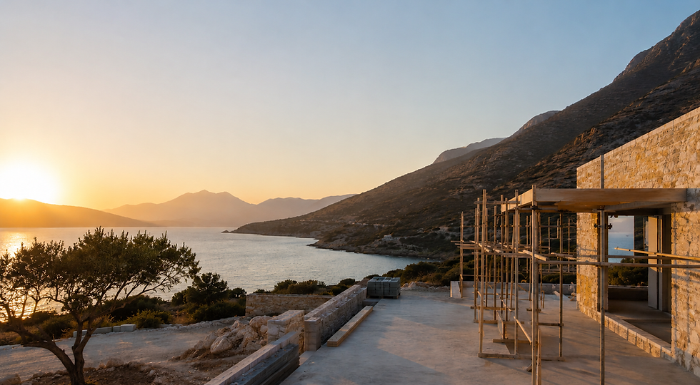 Haus auf Kreta bauen mit professioneller Bauleitung und Projektmanagement