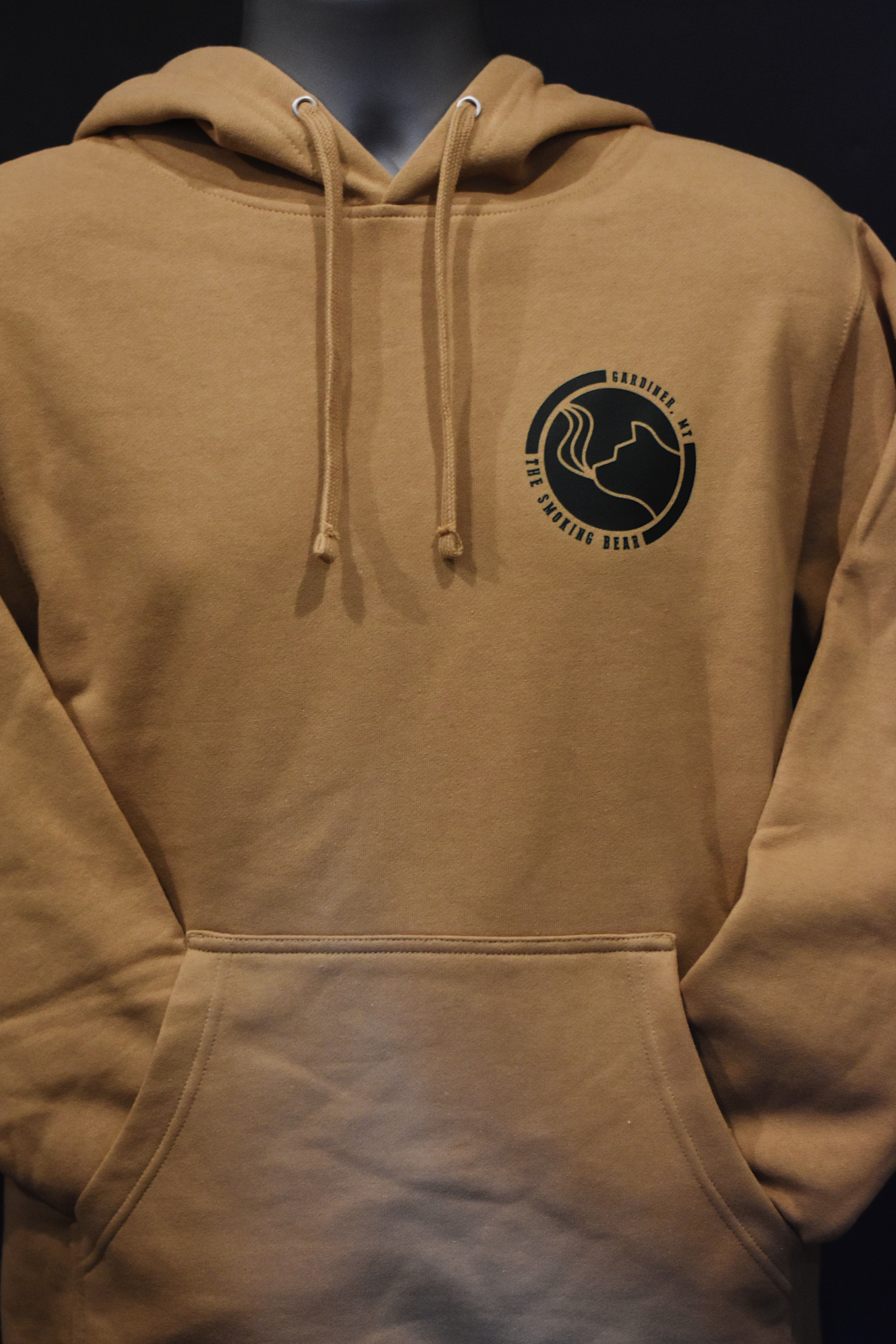 Park Bear Hoodie | Tan - Smoking Bear