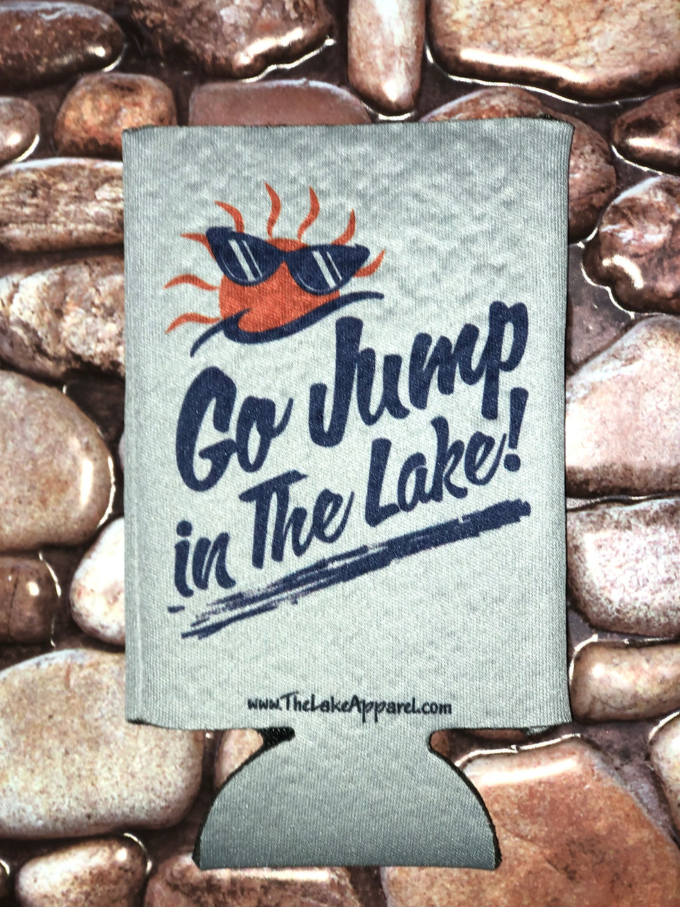 Thumbnail: "Go Jump in The Lake" Can Cooler (Skinny)
