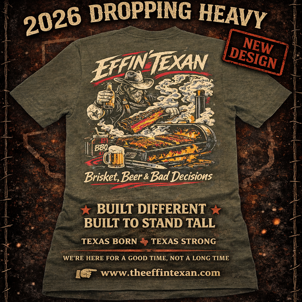 Texan Barbecue - Vintage Black Tee