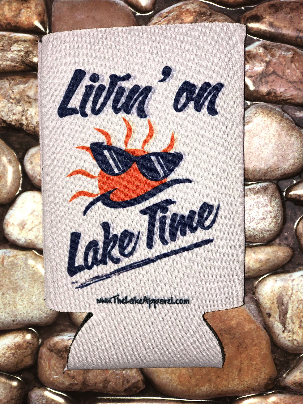 Thumbnail: "Livin' on Lake Time" Can Cooler (Skinny)