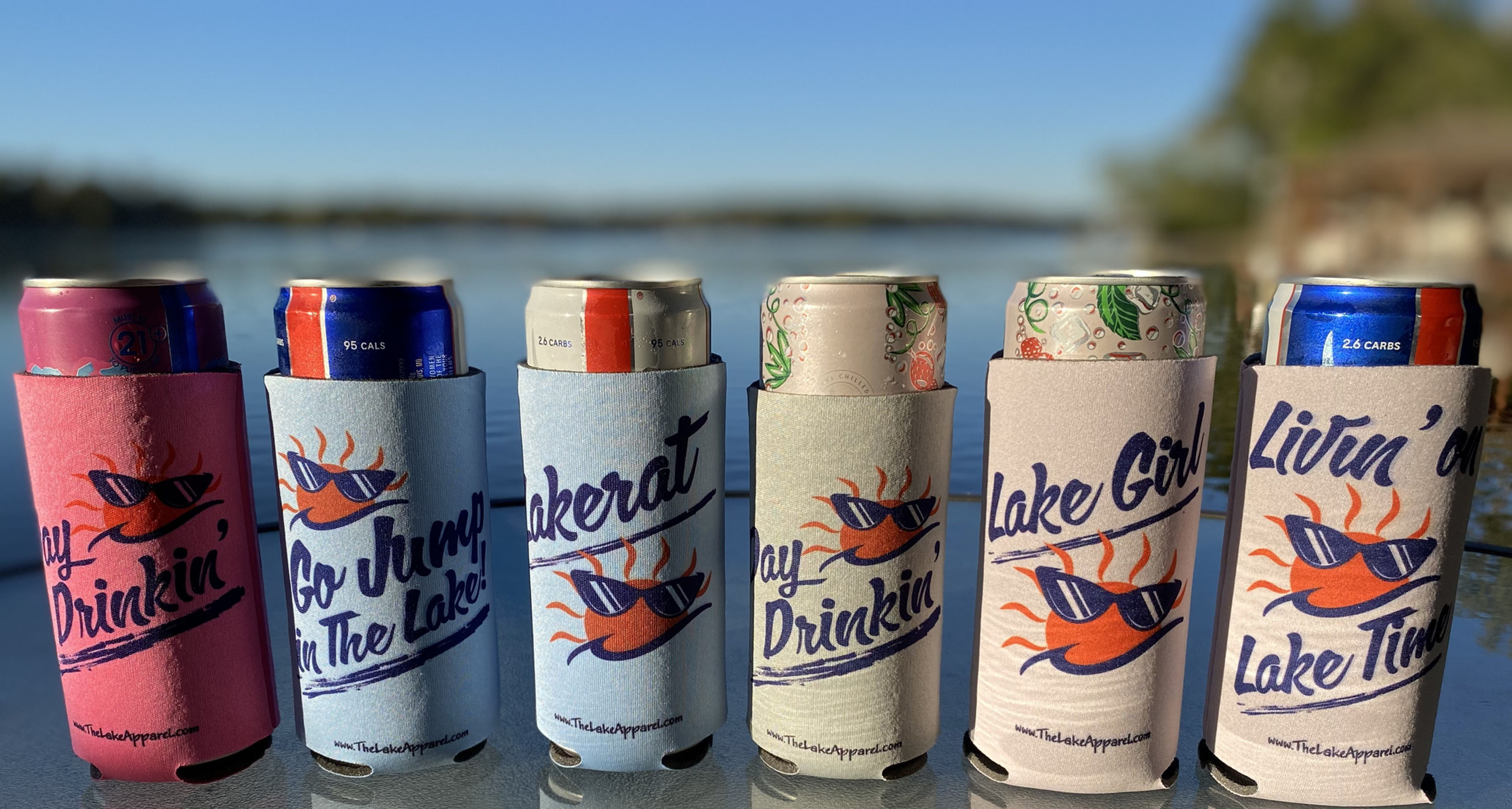 4-Pack Skinny Can Cooler
