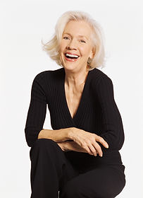 Smiling woman with dentures