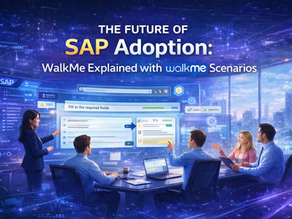 SAP WalkMe digital adoption platform improving SAP user experience with guided workflows and automation