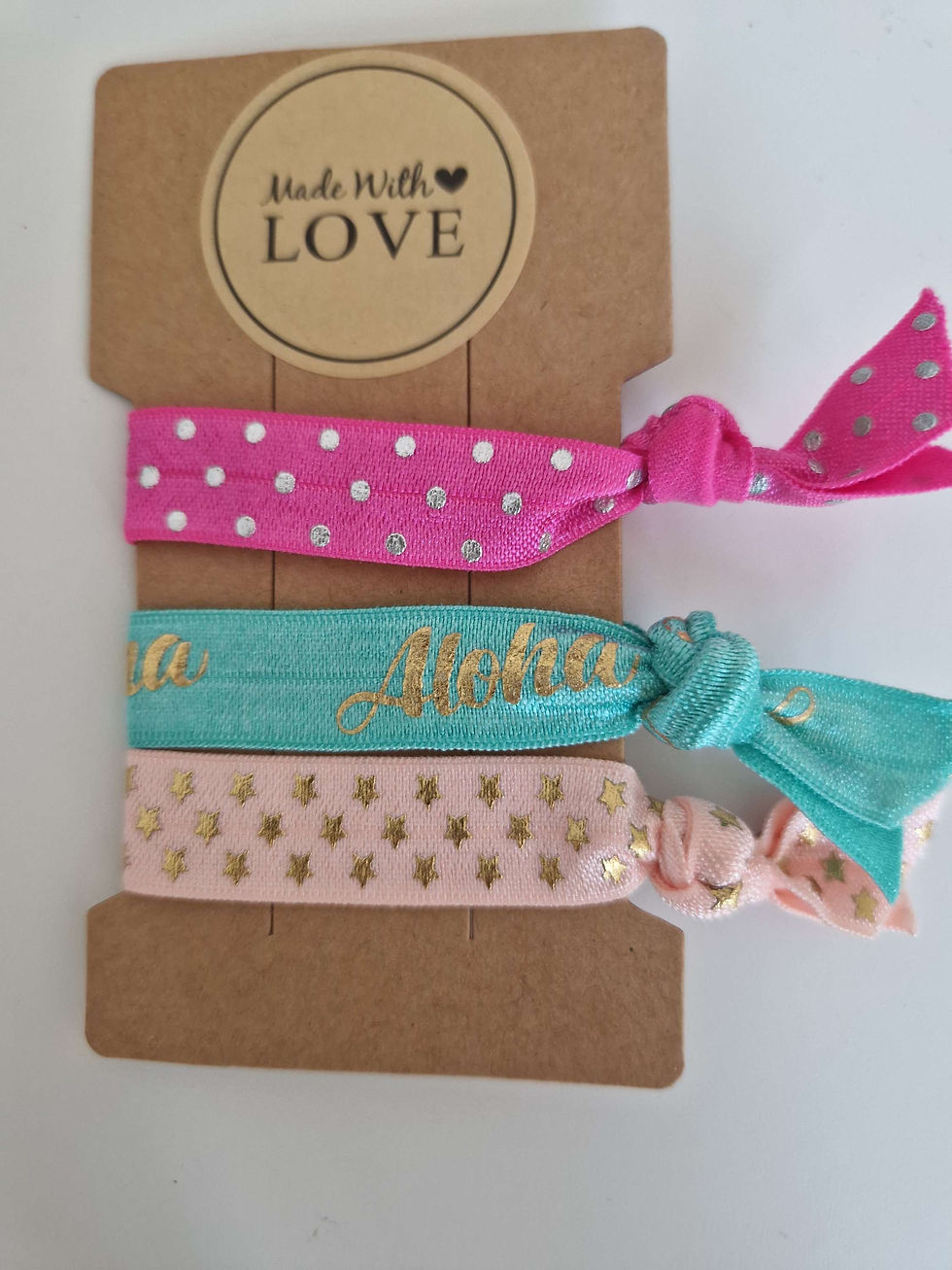 Miniaturbild: Popband Haargummi Set pink