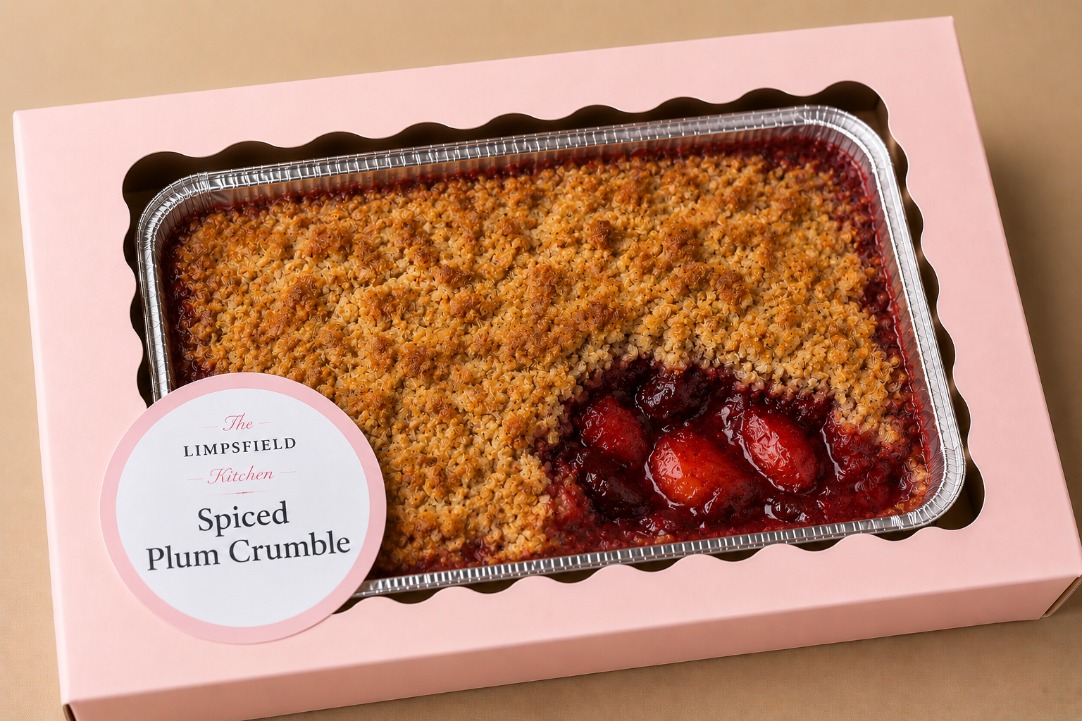 Spiced Plum Crumble