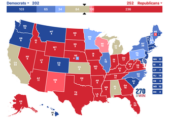 Interactive Electoral College Map