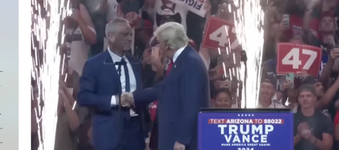 RFK Appears at Turning Point Rally and Endorses Trump for President