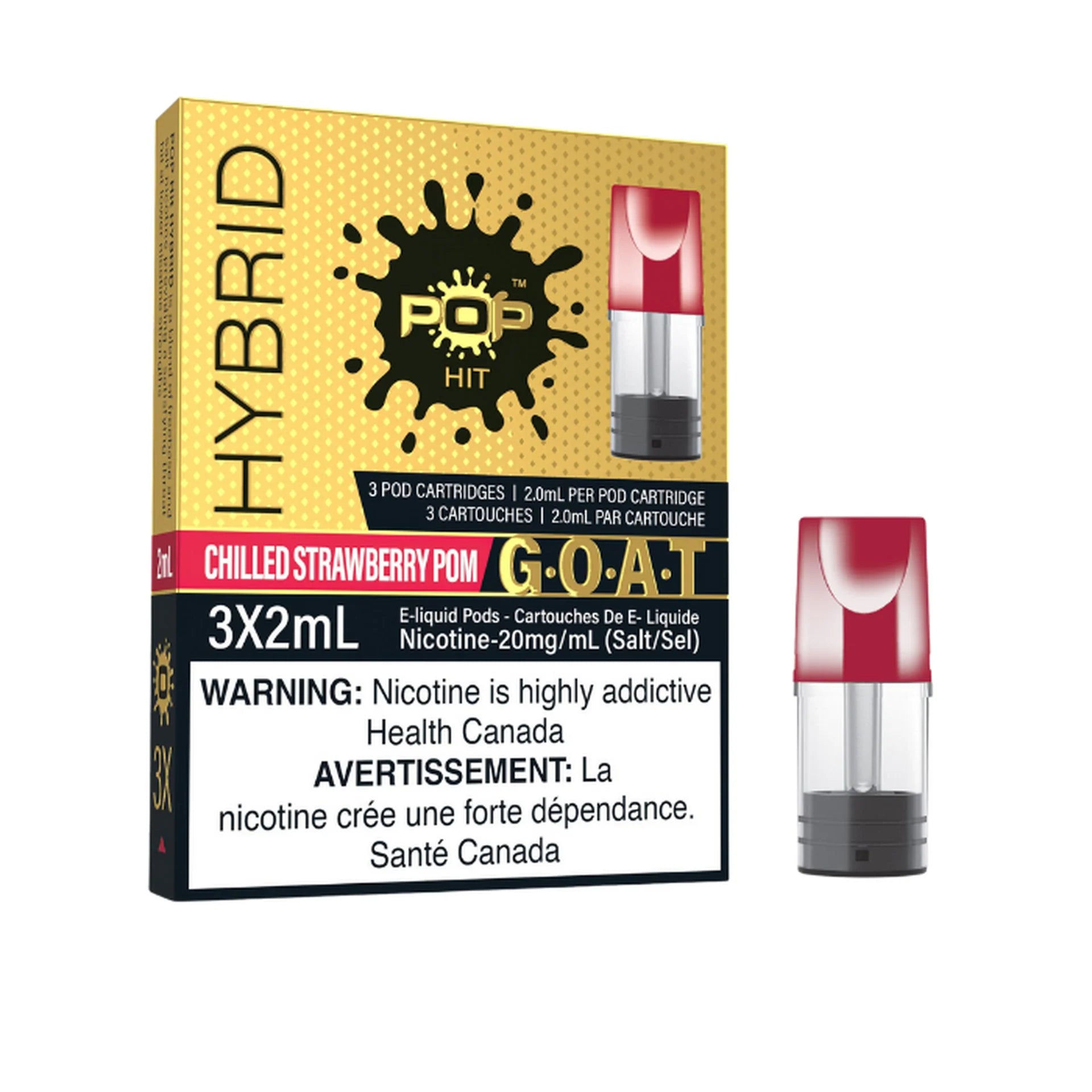 HYBRID POP PODS CHILLED STRAWBERRY POMEGRANTE