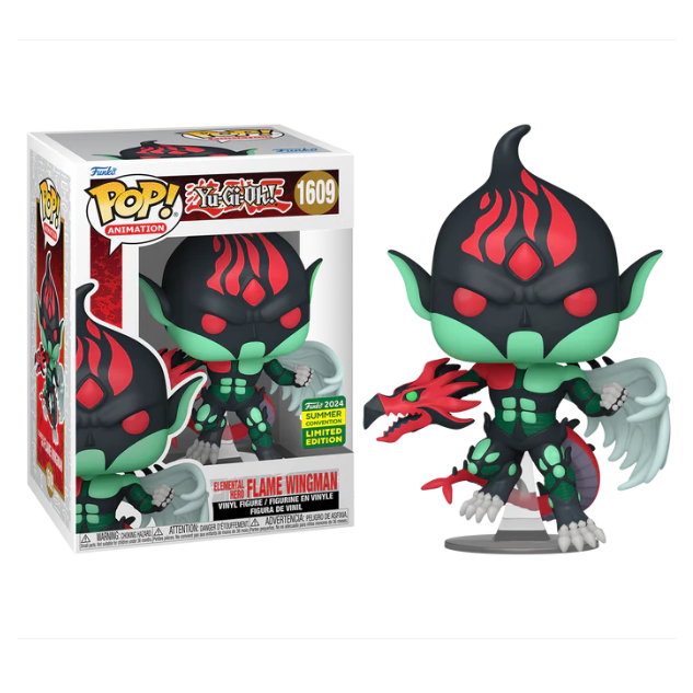 Exclusive Pop #1609 SDCC FLAME WINGMAN YuGiOh HOT TOPIC HT202409-3