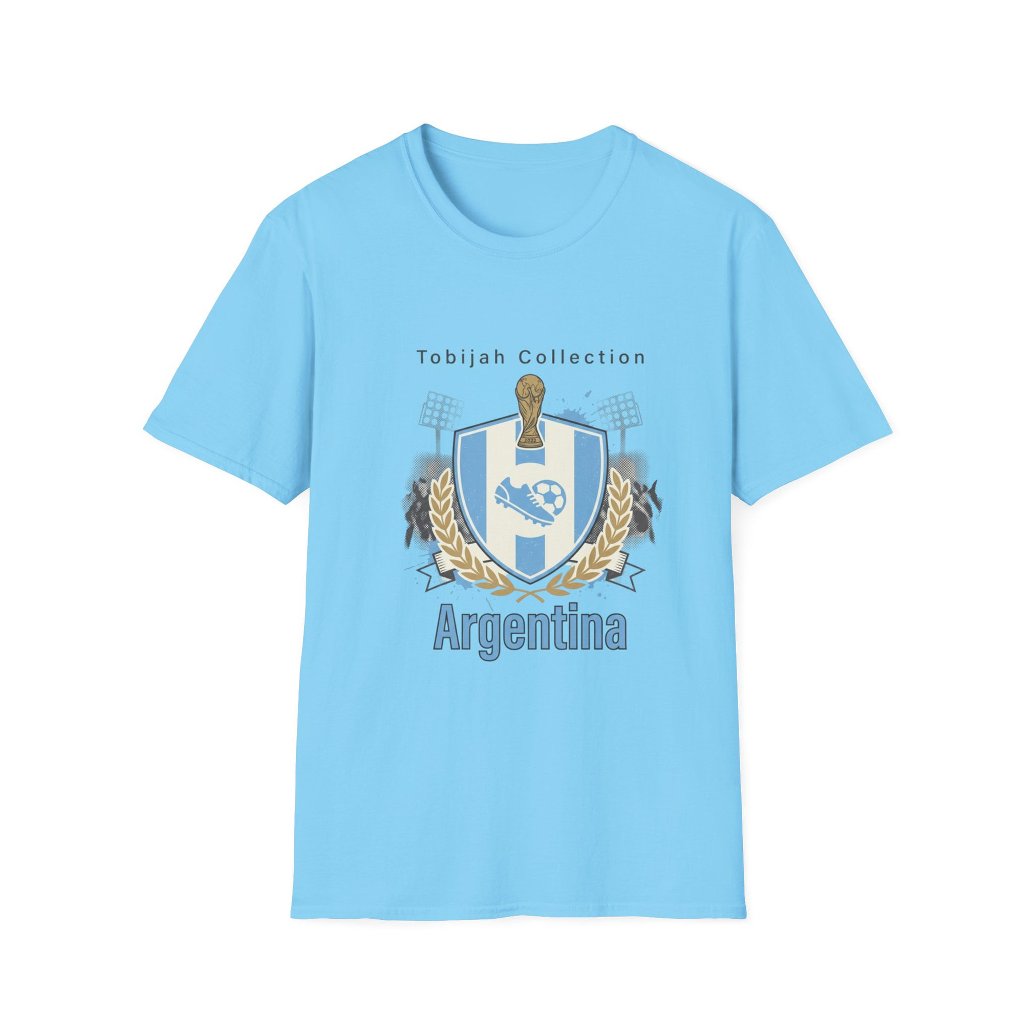 Argentina Soccer Crest T-Shirt — Tobijah Collection World Cup Football Tee