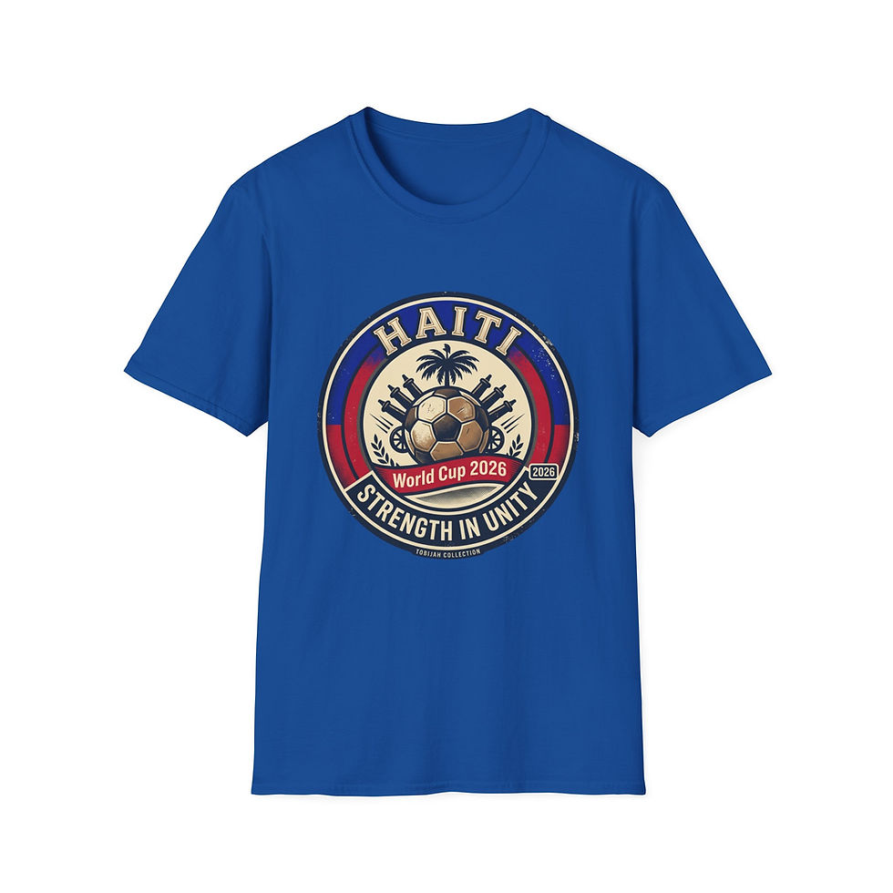 Thumbnail: Haiti World Cup 2026 Soccer T-Shirt — Strength in Unity Vintage Badge