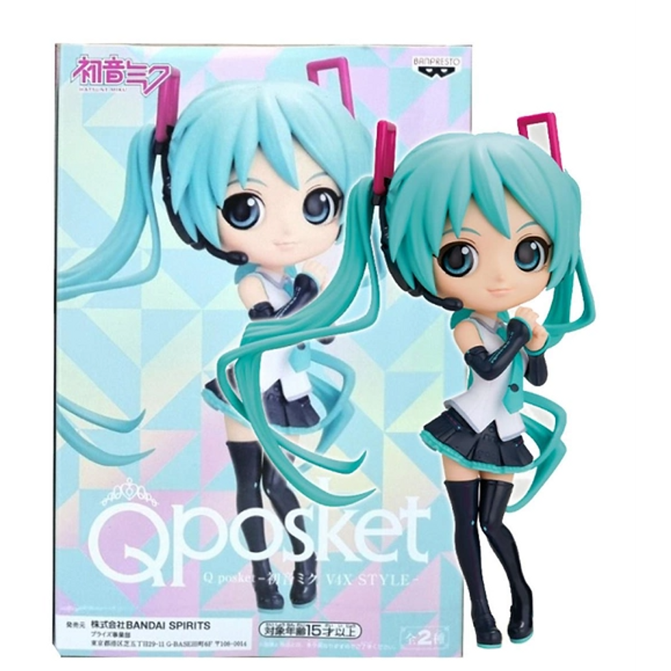 Thumbnail: Ver B Bandai Hatsune MIKU Version B Figure QP Q Posket blue box EE20230811-p12-8