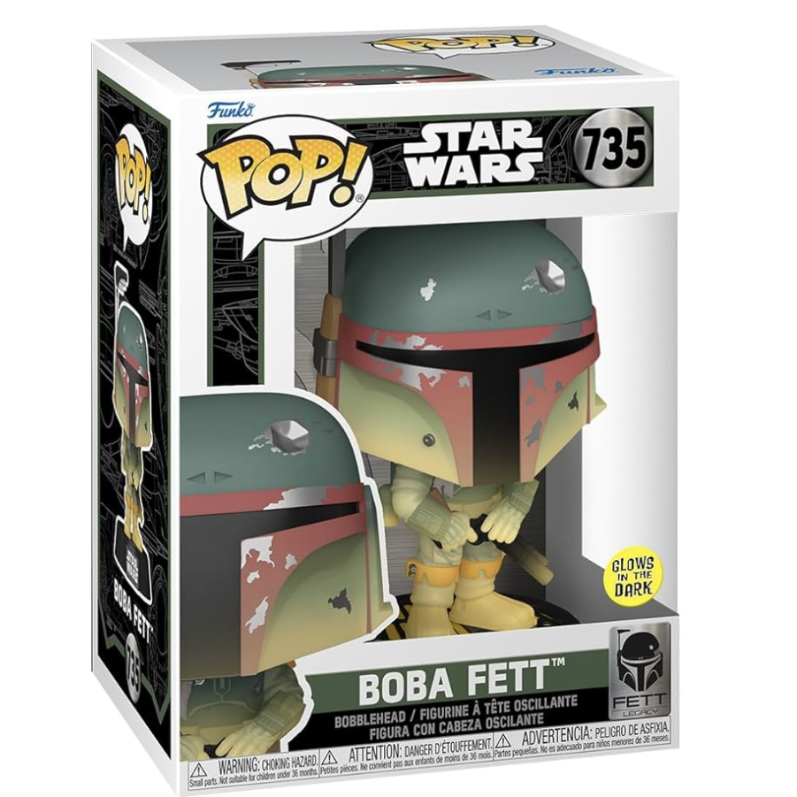 Pop #735 Glows BOBA FETT
