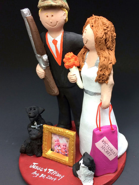 Thumbnail: Superman Groom Wedding Cake Topper - Custom Made Wedding Cak