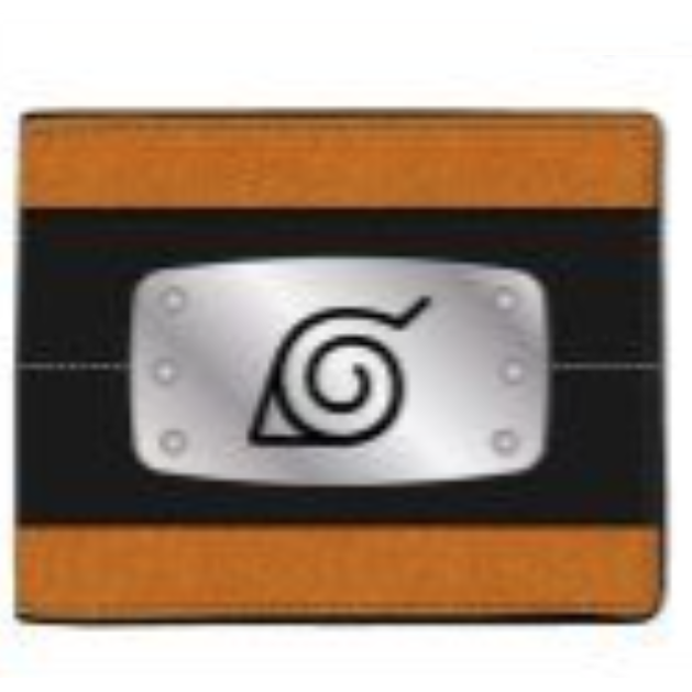 Thumbnail: NARUTO Wallet -METAL BADGE PU AND CANVAS BIFOLD 2 #13 B202012