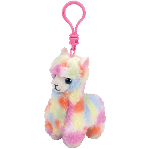 LOLA - lamb multicolor llama clip (TY) TY201808