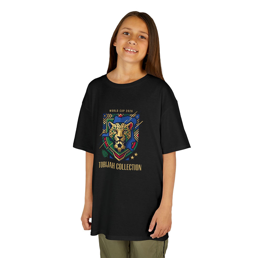 Thumbnail: Kids Tee — Colorful Lion Crest “Tobijah Collection”