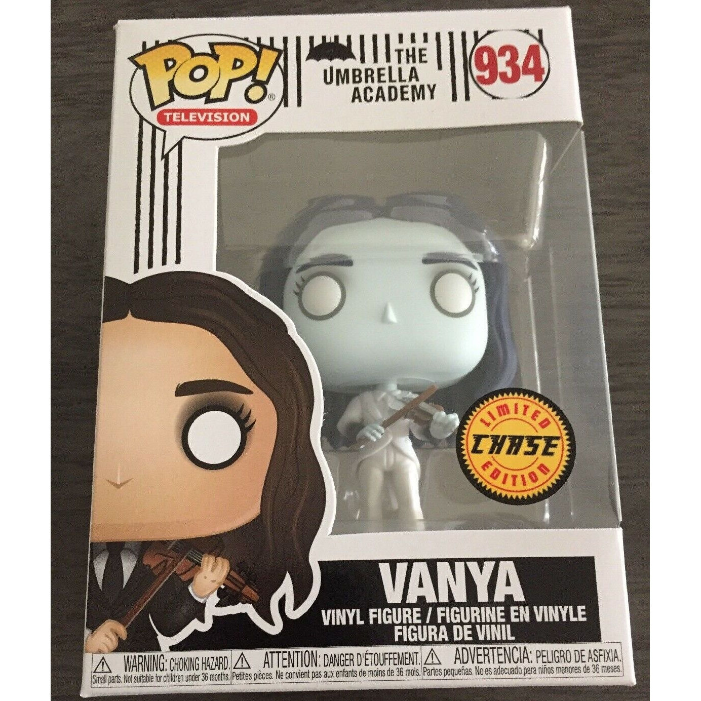 Pop! #934 CHASE Vanya The Umbrella Academy R20200114 pk1+5 FUNKO20210329 pk12(10