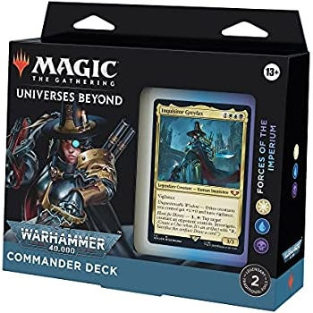 MTG MAGIC THE GATHERING WARHAMMER 40,000 COMMANDER DECK - FORCES IMPERIUM - Wiza