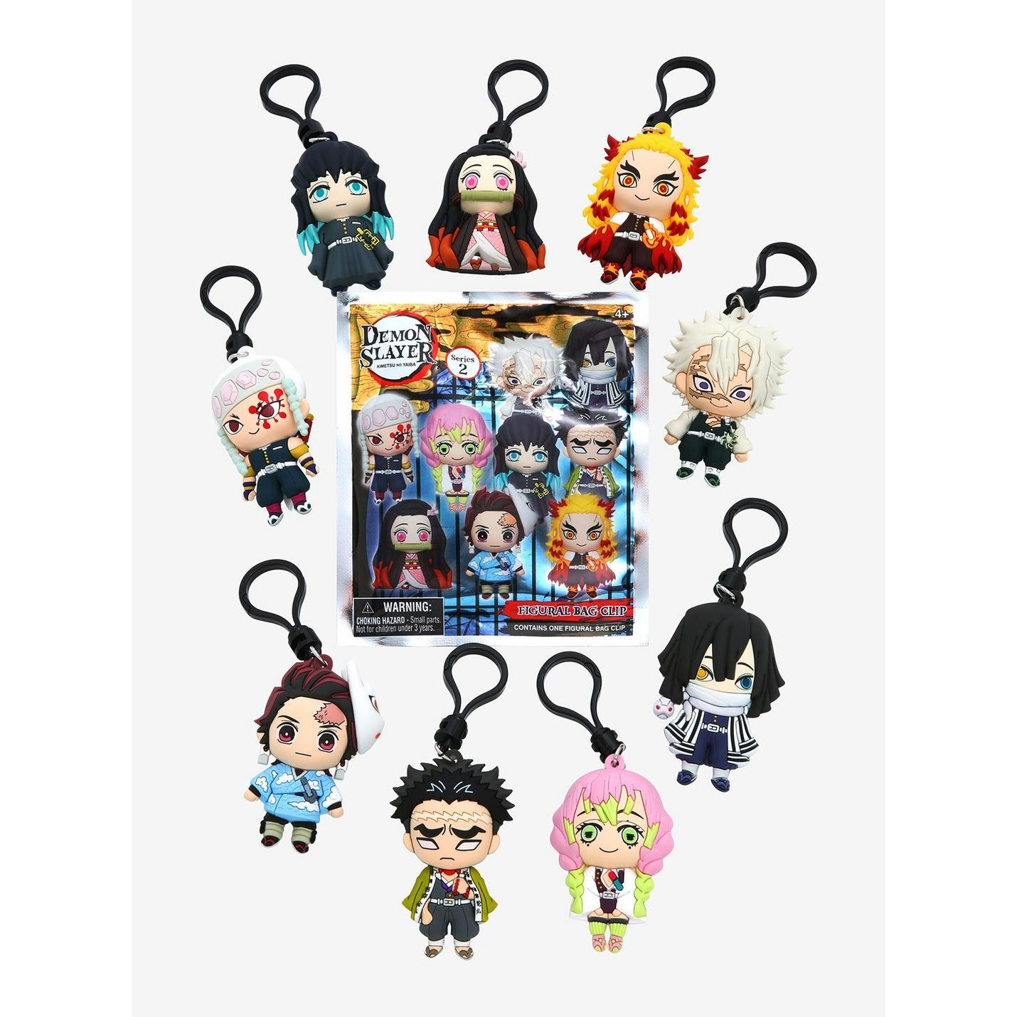 S3 DEMON SLAYER Blind Bag 3D Foam Figural Bag Clip Series 2 EE20230525-24