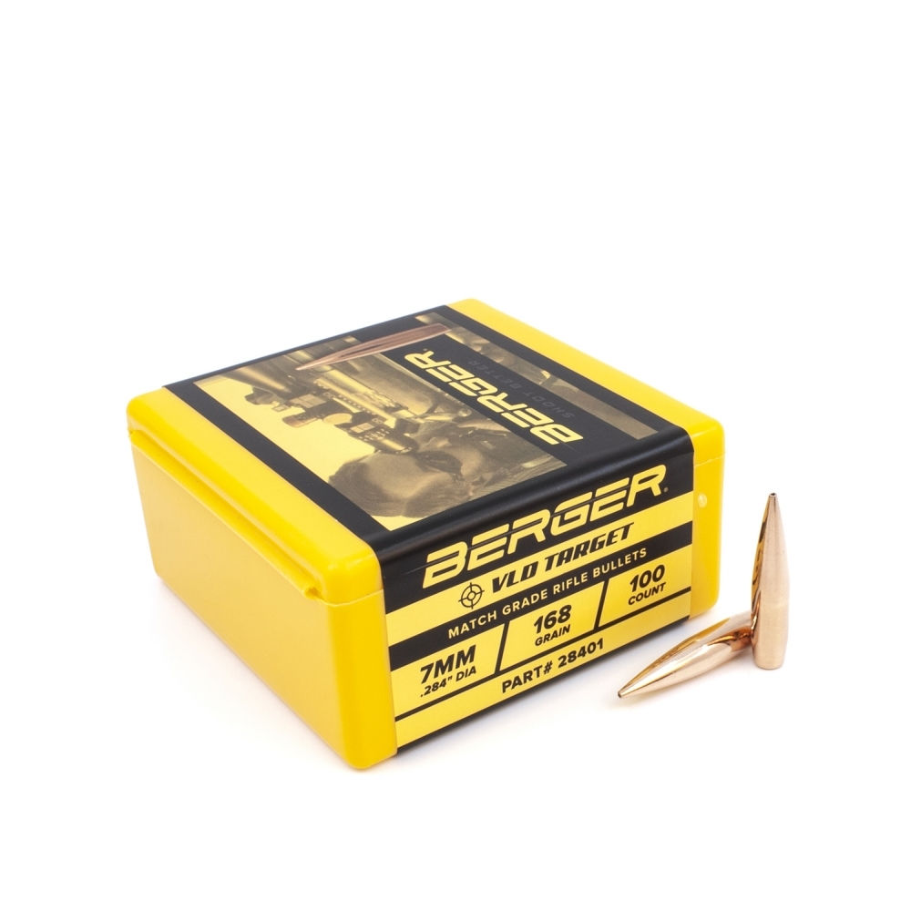BERGER 7MM 168GR VLD TARGET BULLETS