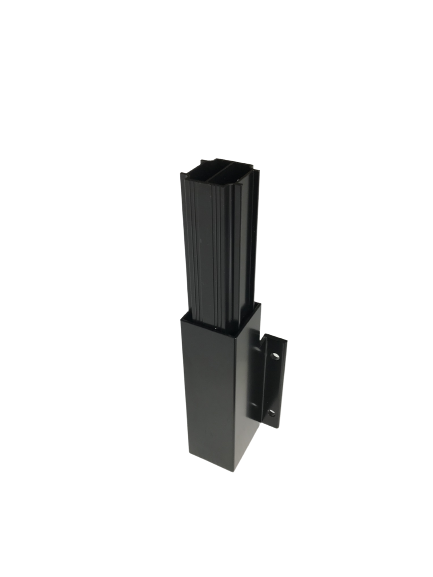 BRACKETS:POST SIDE BRACKET 5.5" PLATE - BLACK