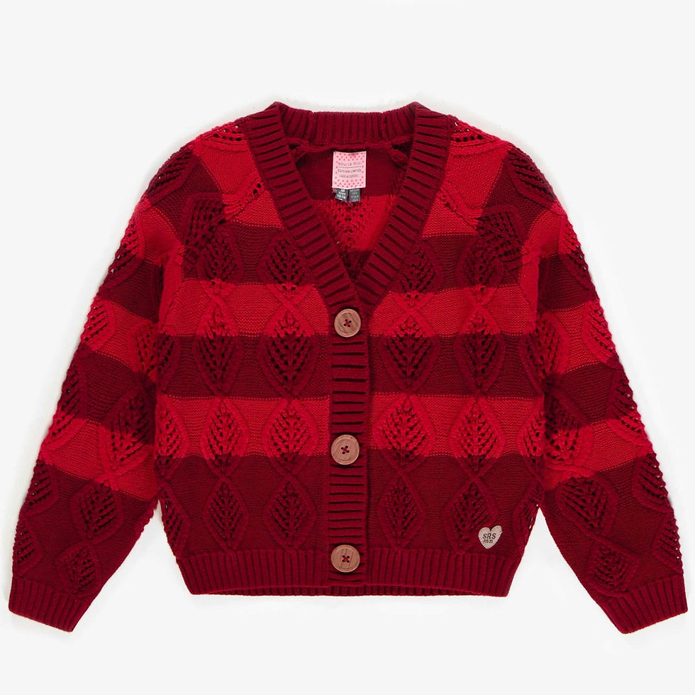 Striped Knit Cardigan | Souris Mini