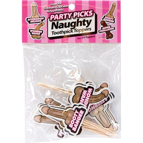 Party Picks Naughty Toothpick Toppers (Pack of 24)
