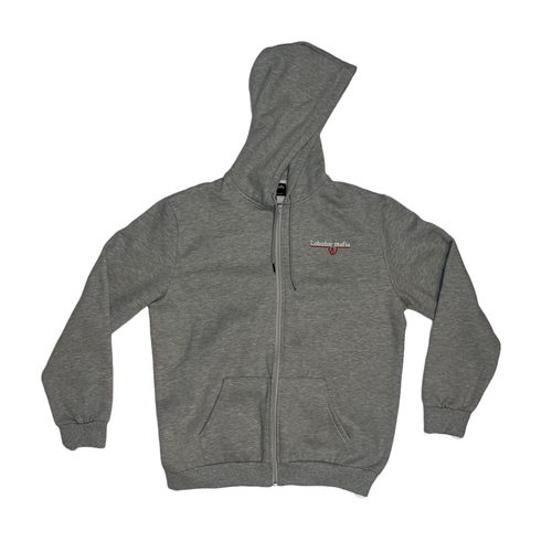 LOBSTER MAFIA XXL Light Grey Zip up Hoodie Lobster Mafia