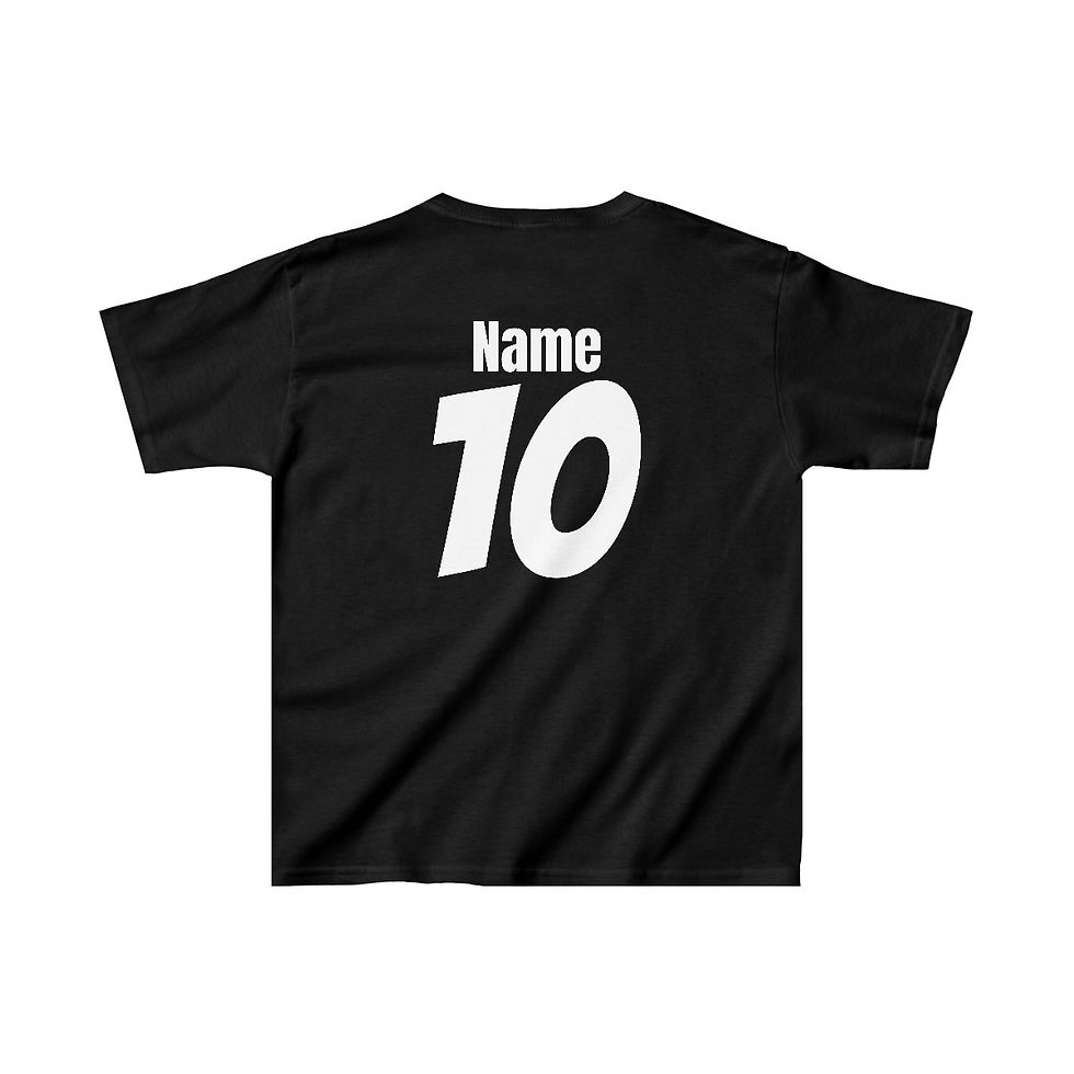 Thumbnail: Personalized Euro & Olympic Games-inspired football jersey tees for kids