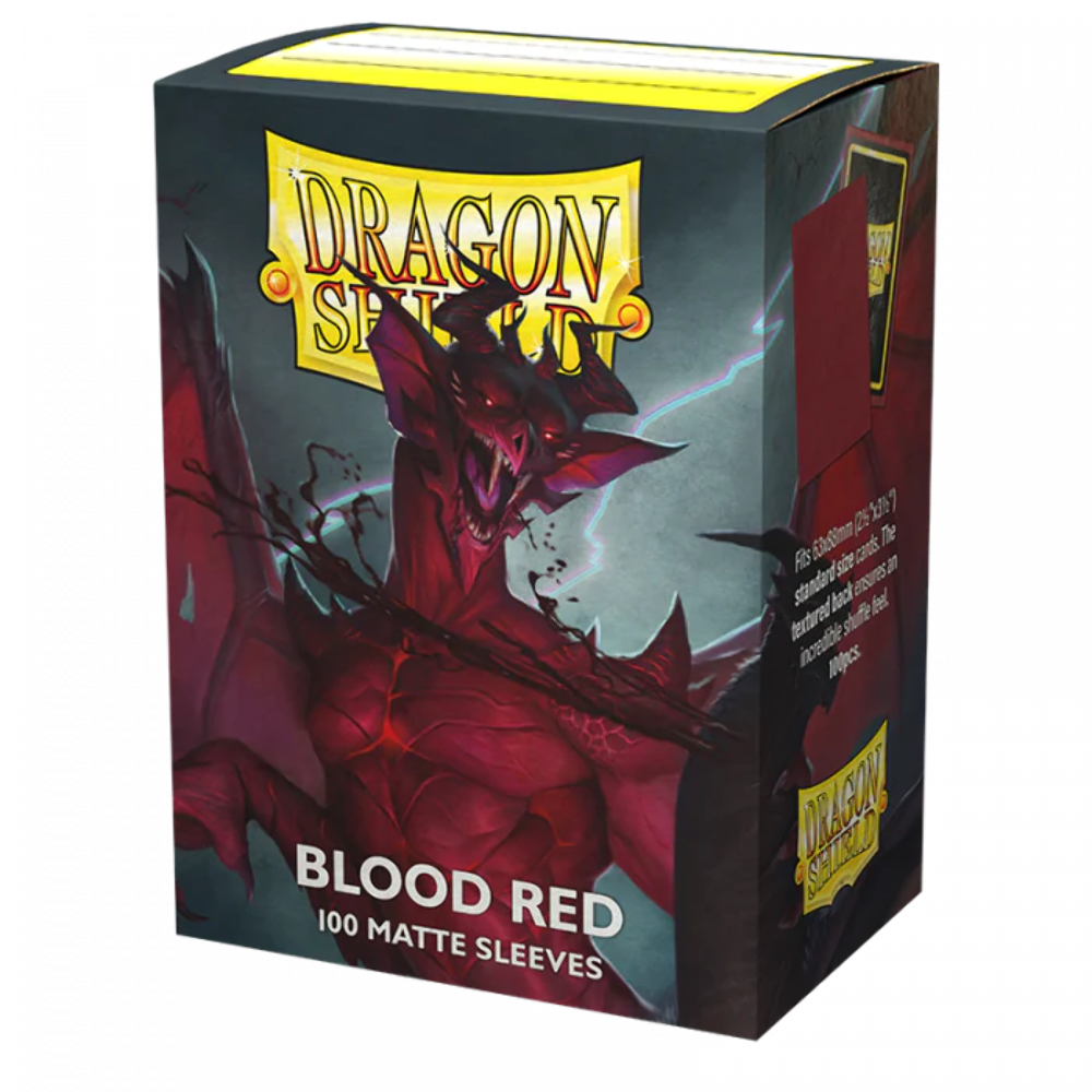 Dragon Shield Deck Protectors MATTE Blood Red (100 Count)