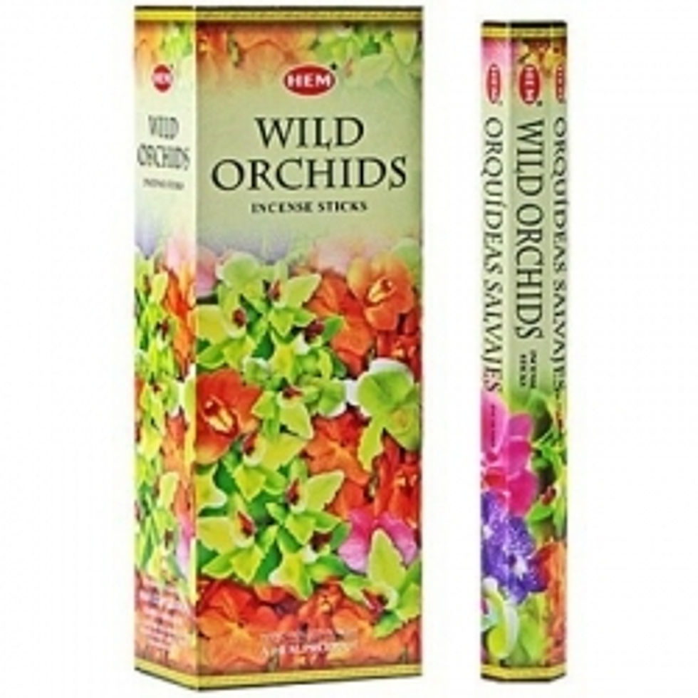 Thumbnail: Box of 6 x 12 WILD ORCHIDS Flower Incense India box