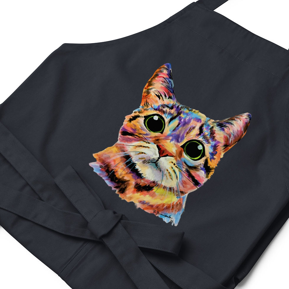 Thumbnail: Big Eye Cat Organic cotton apron