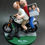 Thumbnail: Gay Motorcyclist Wedding Cake Toppers custom made for same s