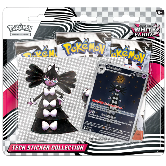 (3-pack) Pokemon WHITE FLARE Sticker Collection R202507-30-12