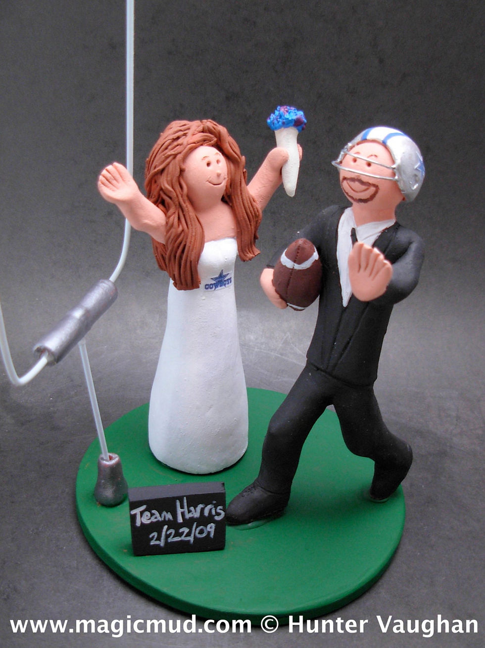 Thumbnail: Florida Gators Football Wedding Cake Topper, Florida Gators
