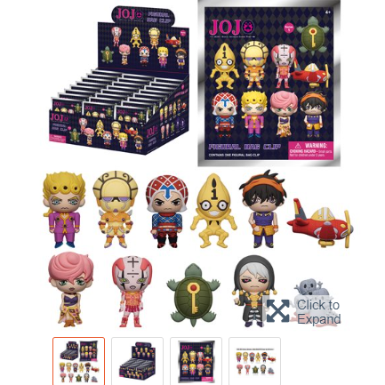 Jo Jo's Bizarre ADVENTURES 3D Foam Clip Blind Bag Series 3 EE202312-24