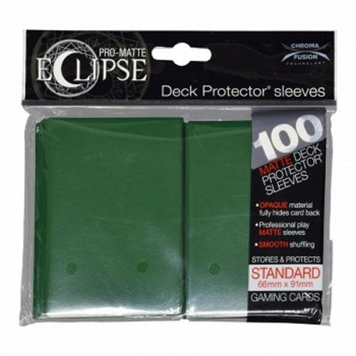 Ultra Pro-Matte ECLIPSE Deck Protector Sleeves Green (100 Count)