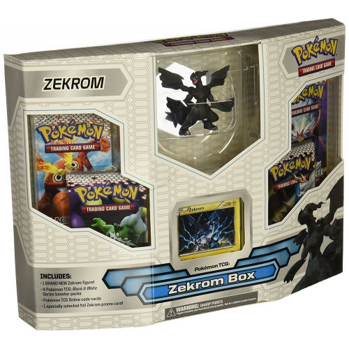 Thumbnail: RARE Reshiram white (or Zekrom) Pokemon Box w/figurine #EX17