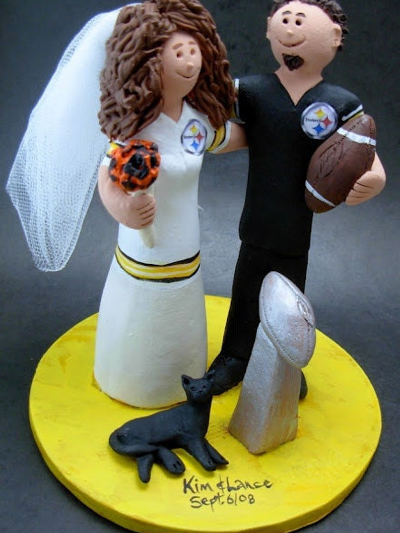 Thumbnail: Texas Longhorns Wedding Cake Topper, Florida Gators Marriage