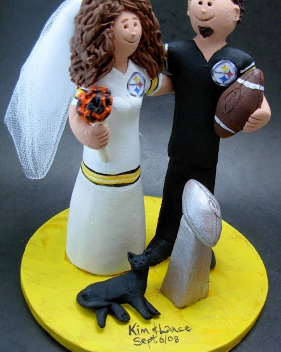 Thumbnail: Georgia Bulldogs Football Wedding Cake Topper, Georgia Bulld